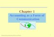 1 Chapter 1 Accounting as a Form of Communication Financial Accounting 4e by Porter and Norton