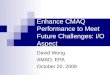 Enhance CMAQ Performance to Meet Future Challenges: I/O Aspect David Wong AMAD, EPA October 20, 2009