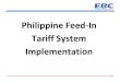 Philippine Feed-In Tariff System Implementation 1