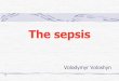 The sepsis Volodymyr Voloshyn 1. A sepsis is the inadequate reaction of macroorganism to the action of microorganism at the acute mionectic (decreasing)