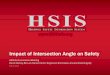 Impact of Intersection Angle on Safety HSIS Annual Liaison Meeting David Harkey, Bo Lan, Daniel Carter, Raghavan Srinivasan, Anusha Patel Nujjetty May