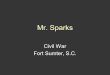 Mr. Sparks Civil War Fort Sumter, S.C.. Fort Sumter
