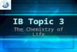 IB Topic 3 The Chemistry of Life. 3.6 Enzymes 3.6.1 Define enzyme & active site. Enzyme: globular protein, accelerates a specific chemical reaction by