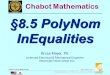 MTH55_Lec-54_sec_8-5a_PolyNom_InEqual.ppt 1 Bruce Mayer, PE Chabot College Mathematics Bruce Mayer, PE Licensed Electrical & Mechanical
