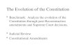 The Evolution of the Constitution Benchmark: Analyze the evolution of the Constitution through post-Reconstruction amendments and Supreme Court decisions