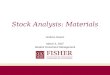 Stock Analysis: Materials Andrew Givens March 6, 2007 Student Investment Management
