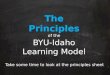 The Principles BYU-Idaho Learning Model of the