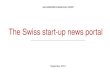 Journalistenbüro Niedermann GmbH September 2015 The Swiss start-up news portal