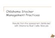 Oklahoma Stocker Management Practices Results from the assessment distributed with Oklahoma Beef Cattle Manuals
