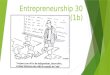 Entrepreneurship 30 (1b). Objectives:  Enterprising People  Identify and describe common characteristics of entrepreneurs  Identify and describe common