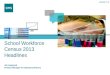 School Workforce Census 2013 Headlines Jim Haywood Product Manager for Statutory Returns Version 1.0