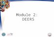 Module 2: DEERS. 2 Module Objectives After this module, you should be able to: Explain the purpose of DEERS Identify who determines TRICARE eligibility