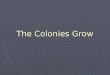 The Colonies Grow. Navigation Acts ► England views colonies as economic resource ► Mercantilism: Colonial raw materials used to make goods sold back to