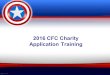 2016 CFC Charity Application Training. CFC for Greater New Orleans CFC for Greater New Orleans Includes 23 Parishes and 28,000 Federal Employees Of the