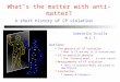 What’s the matter with anti-matter? A short history of CP violation Gabriella Sciolla M.I.T. Outline: The physics of CP violation What is CP and why is