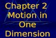 Chapter 2 Motion in One Dimension. Motion is relative