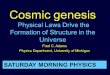 Cosmic genesis Physical Laws Drive the Formation of Structure in the Universe Fred C. Adams Physics Department, University of Michigan SATURDAY MORNING