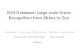 SUN Database: Large-scale Scene Recognition from Abbey to Zoo Jianxiong Xiao *James Haysy Krista A. Ehinger Aude Oliva Antonio Torralba Massachusetts Institute