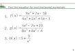 Find the equation for each horizontal asymptote