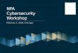February 2, 2016 | Chicago NFA Cybersecurity Workshop