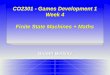 1 CO2301 - Games Development 1 Week 4 Finite State Machines + Maths Gareth Bellaby