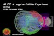 ALICE A Large Ion Collider Experiment EPPOG CERN October 2006 Catherine Decosse
