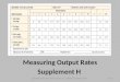 Measuring Output Rates Supplement H Copyright 2013 Pearson Education, Inc. publishing as Prentice Hall H - 01