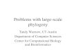 Problems with large-scale phylogeny Tandy Warnow, UT-Austin Department of Computer Sciences Center for Computational Biology and Bioinformatics