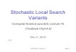 CPSC 322, Lecture 16Slide 1 Stochastic Local Search Variants Computer Science cpsc322, Lecture 16 (Textbook Chpt 4.8) Oct, 11, 2013
