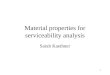 Material properties for serviceability analysis Sarah Kaethner 58
