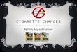 CIGARETTE CHANGES By Tylah, Amy and Cheianne. CHEMICALS FOUND IN CIGARETTES!  There are over 4,000 chemicals found in cigarettes here are the names of