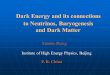 Dark Energy and its connections to Neutrinos, Baryogenesis and Dark Matter Xinmin Zhang Institute of High Energy Physics, Beijing P. R. China