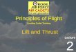 Lecture Leading Cadet Training Principles of Flight 2 Lift and Thrust