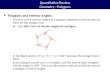 Quantitative Review Geometry - Polygons Polygons and Interior Angles: The sum of the interior angles of a polygon depends on the number of sides (n) the
