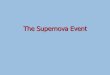 The Supernova Event. When the Fuel Runs Out in the Core The trap door opens: gravity wins