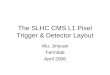 The SLHC CMS L1 Pixel Trigger  Detector Layout Wu, Jinyuan Fermilab April 2006