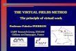 Professor Fabrice PIERRON LMPF Research Group, ENSAM Chlons en Champagne, France THE VIRTUAL FIELDS METHOD The principle of virtual work Paris Chlons