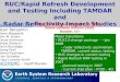 RUC/Rapid Refresh Development and Testing Including TAMDAR and Radar Reflectivity Impact Studies NOAA Earth System Research Lab (ESRL) Global Systems Division