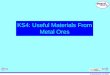 Boardworks Ltd 2001 KS4: Useful Materials From Metal Ores
