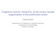 Cognitive control, hierarchy, & the rostro-caudal organization of the prefrontal cortex David Badre…