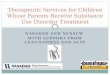 NASADAD AND NCSACW WITH SUPPORT FROM CSAT/SAMHSA AND ACYF Therapeutic Services for Children Whose Parents…