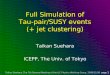 Taikan Suehara, The 7th General Meeting of the ILC Physics Working Group, 2008/11/08 page 1 Full Simulation…
