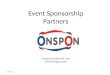 3/16/20161 Event Sponsorship Partners Onspon Services Pvt. Ltd. ( )