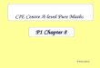 P1 Chapter 8 CIE Centre A-level Pure Maths © Adam Gibson