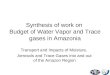 Synthesis of work on Budget of Water Vapor and Trace gases in Amazonia Transport and Impacts of Moisture,…