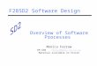 F28SD2 Software Design Overview of Software Processes Monica Farrow EM G30 Material available on Vision