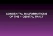 CONGENITAL MALFORMATIONS OF THE ♀ GENITAL TRACT. OBJECTIVES You should understand the clinical presentations,…