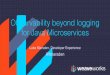 Observability beyond logging for Java Microservices