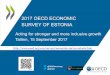 Estonia 2017 OECD Economic Survey acting for stronger and more inclusive growth