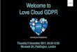 Vuzion Love Cloud GDPR Event